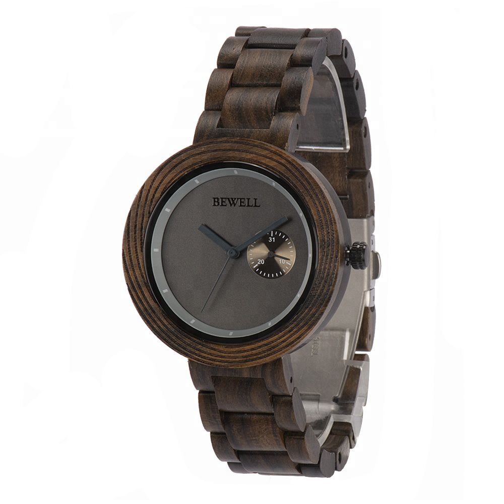 Wholesale ODM OEM Minimalist custom logo Unisex Japan Movement Quartz Wood Watch 