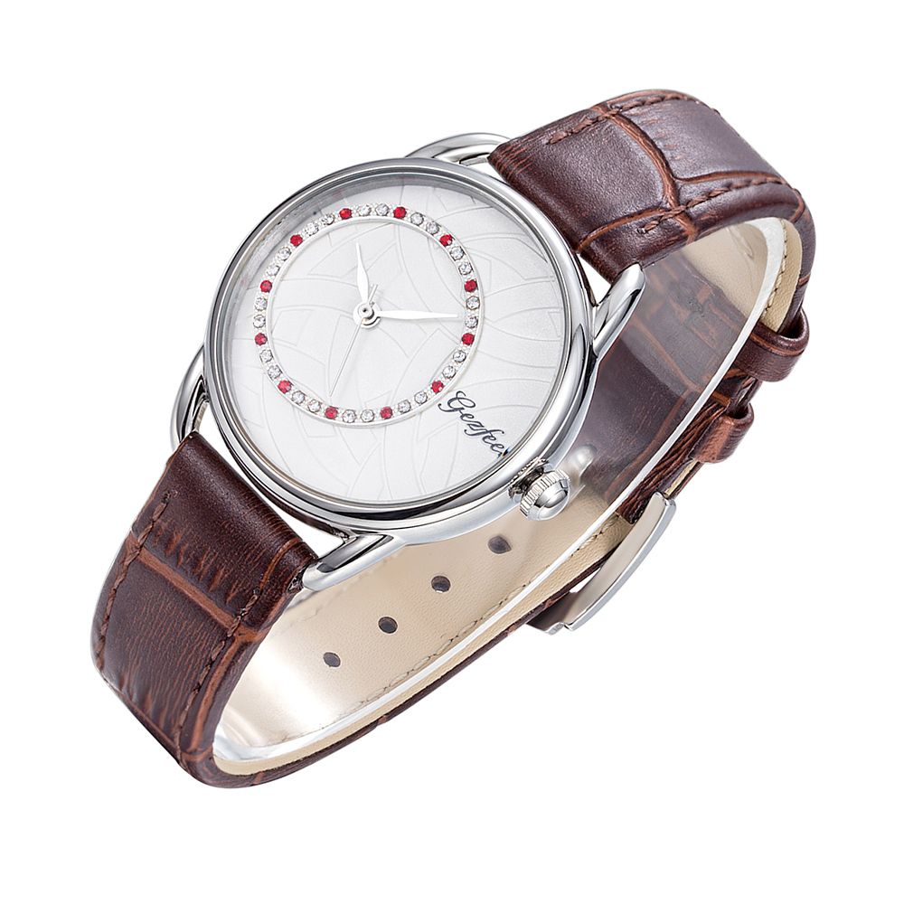 Gezfeel female watches with genuine leather