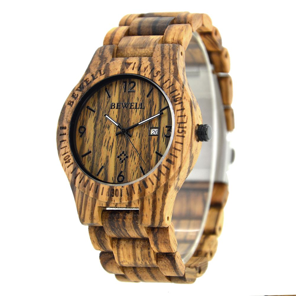 Custom engraved wooden watches for men