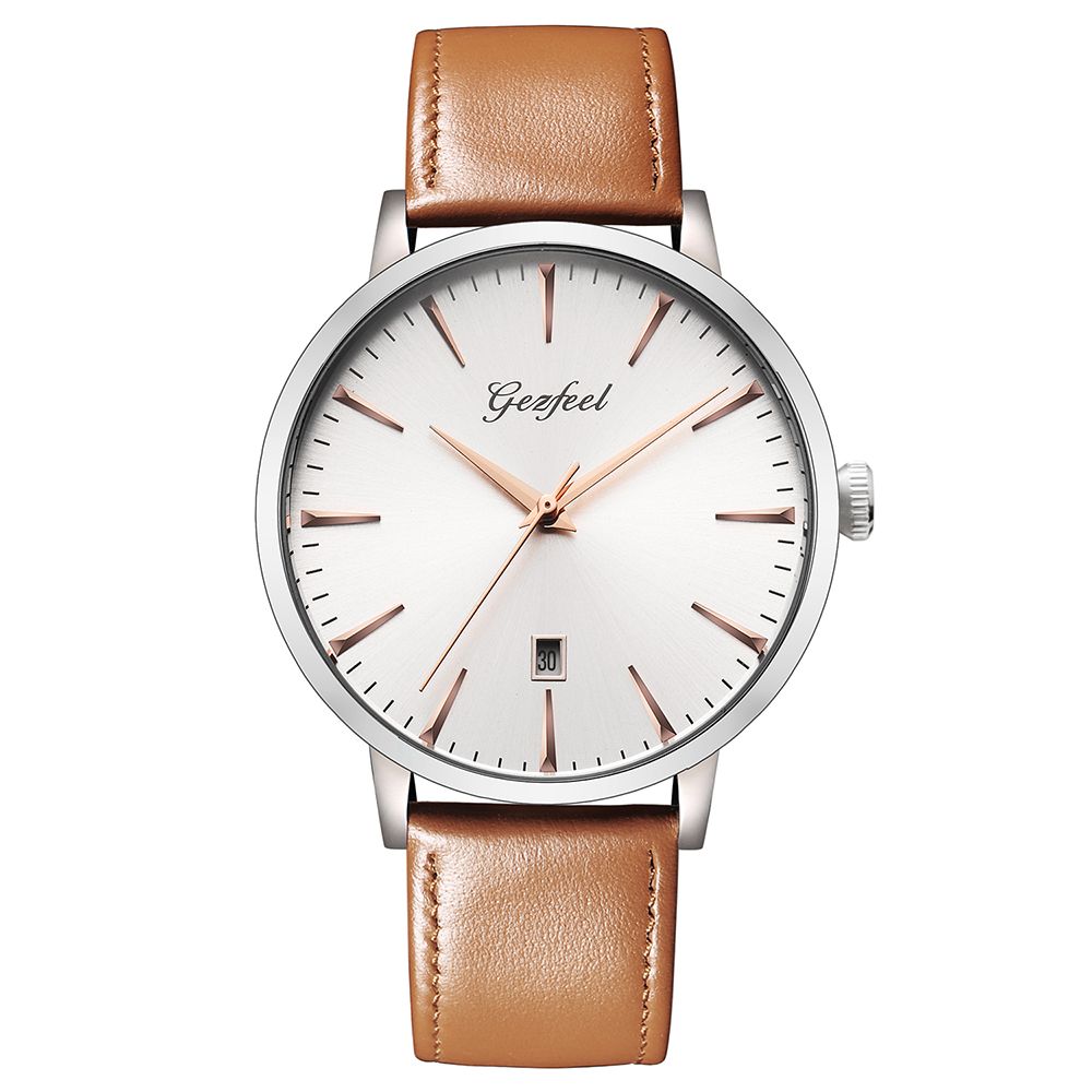 Fashion simple style analog stainless steel watch for promotion