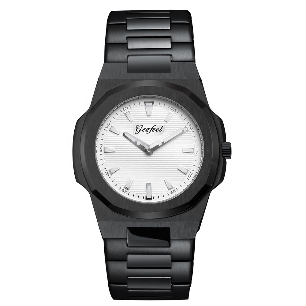 New Fashion Men Stainless Steel Quartz Wrist Watch Waterproof Male Watch