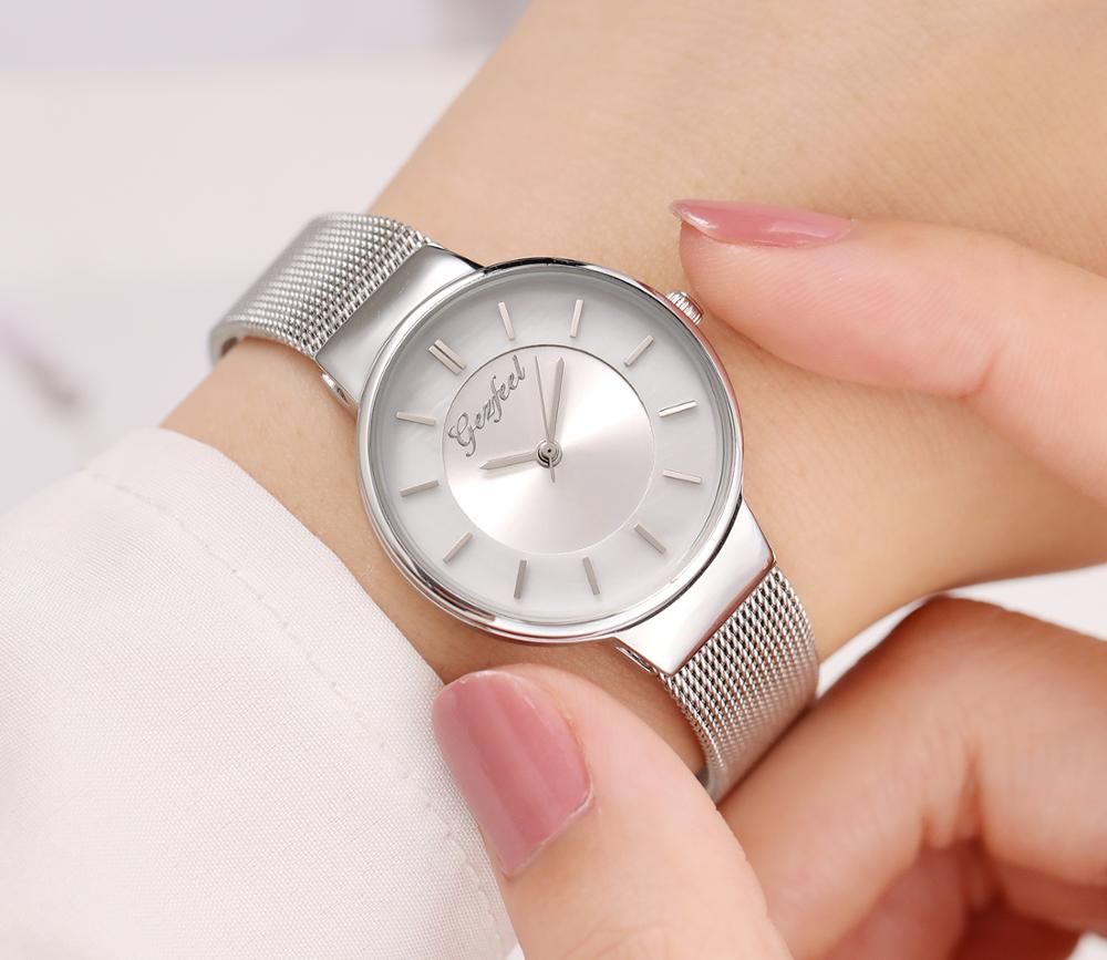 Welcomed Fashion Gift Metal Brass Material Cheap Women Wrist Watch