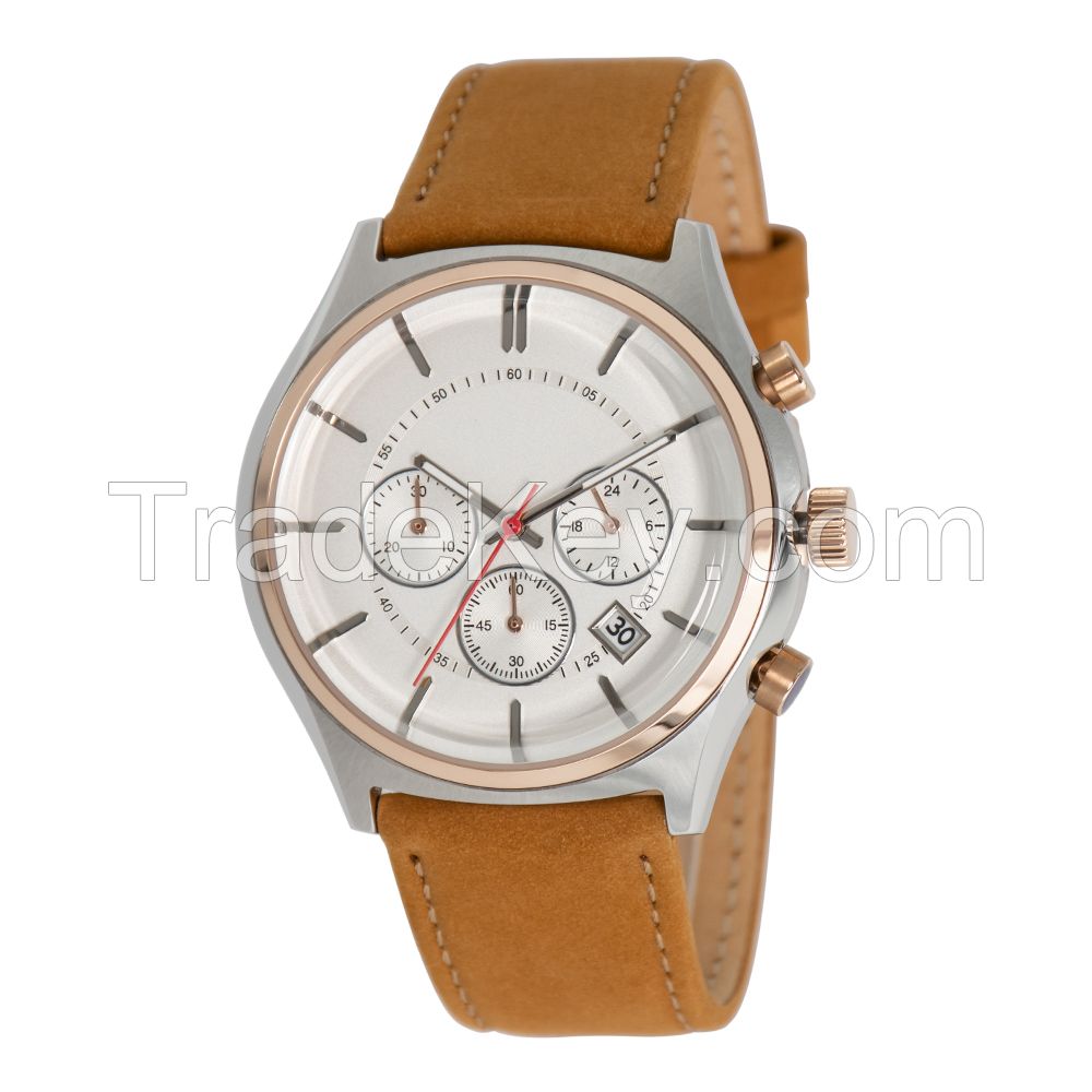 New Fashion Personalized PVD Color Stainless Steel Water Resistant Men Watch