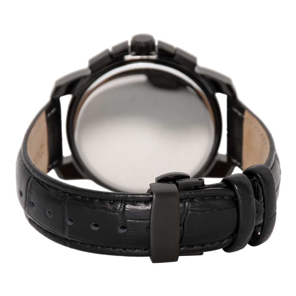 Black Plated Stainless steel Quartz Watch for sale 