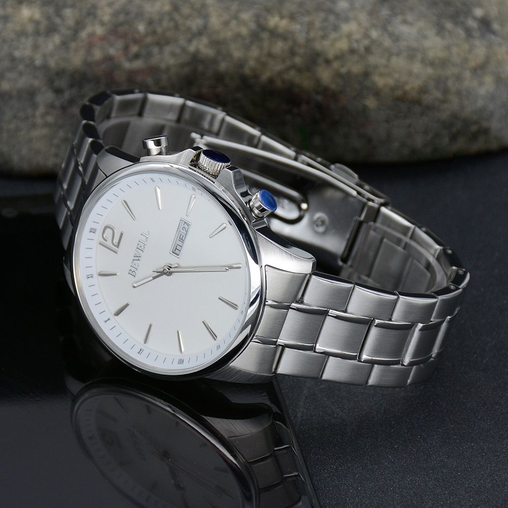 Simple Inner Ring Style Stainless Steel Men Watch