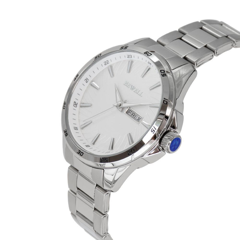 Custom Stainless Steel Applied Index Riveted Dial Fashion Wrist Watch 