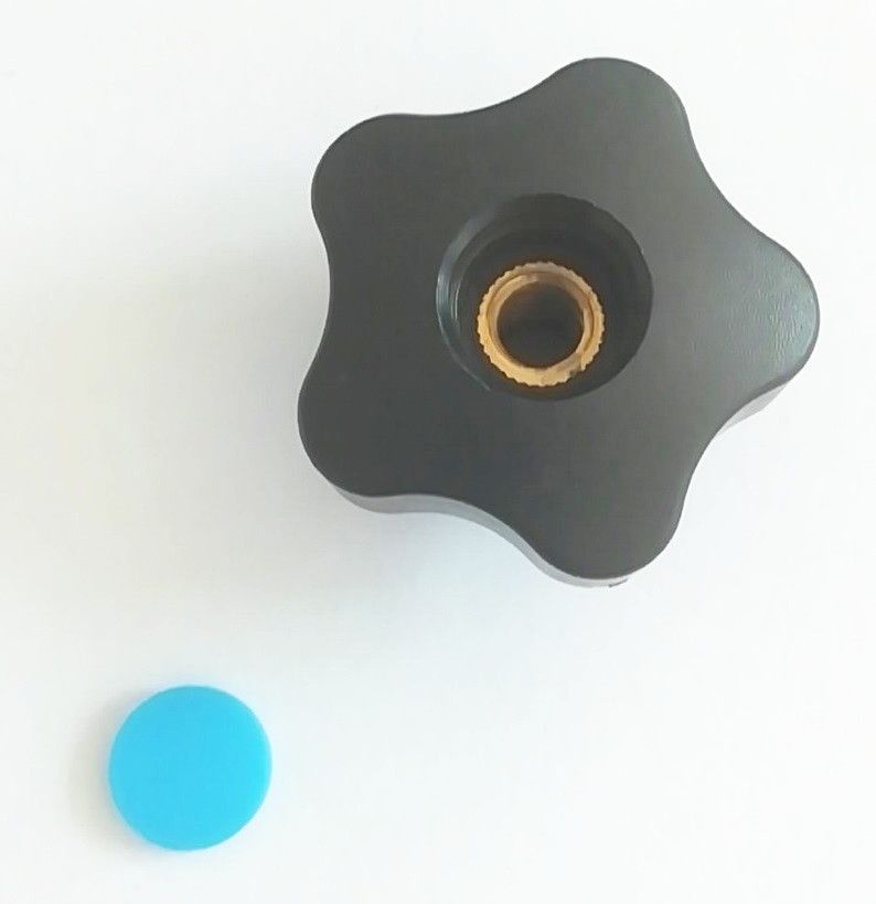 Cheap plastic five star knob