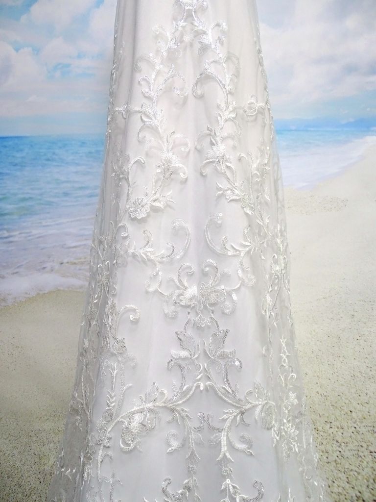 Good quality best price Embroidery lace fabric bridal fabrics for wedding dress from China