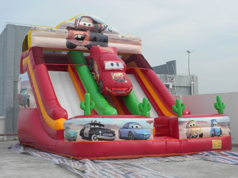Wholesale Commercial Grade Inflatable Bouncy Double Slide For Kids B4134 