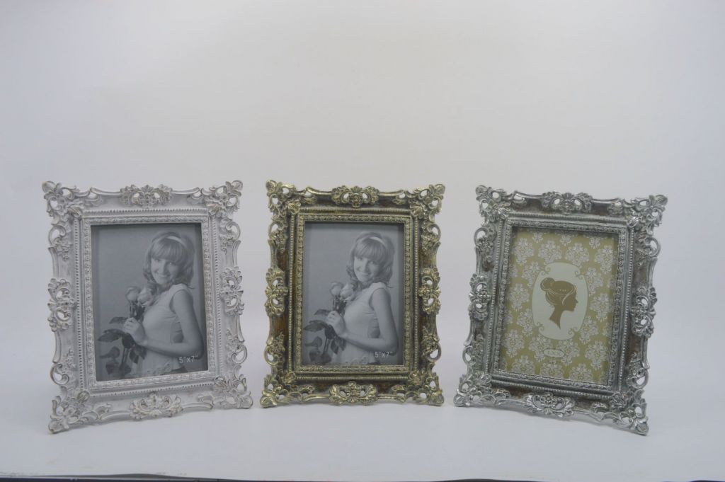 Picture frame vintage resin Picture frame with flowers