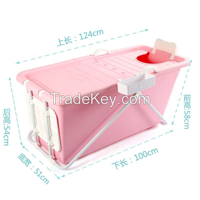 Beautiful and comfortable design  Good quality foldable plastic Cheap prices PP Plastic Portable Bathtub for Adults