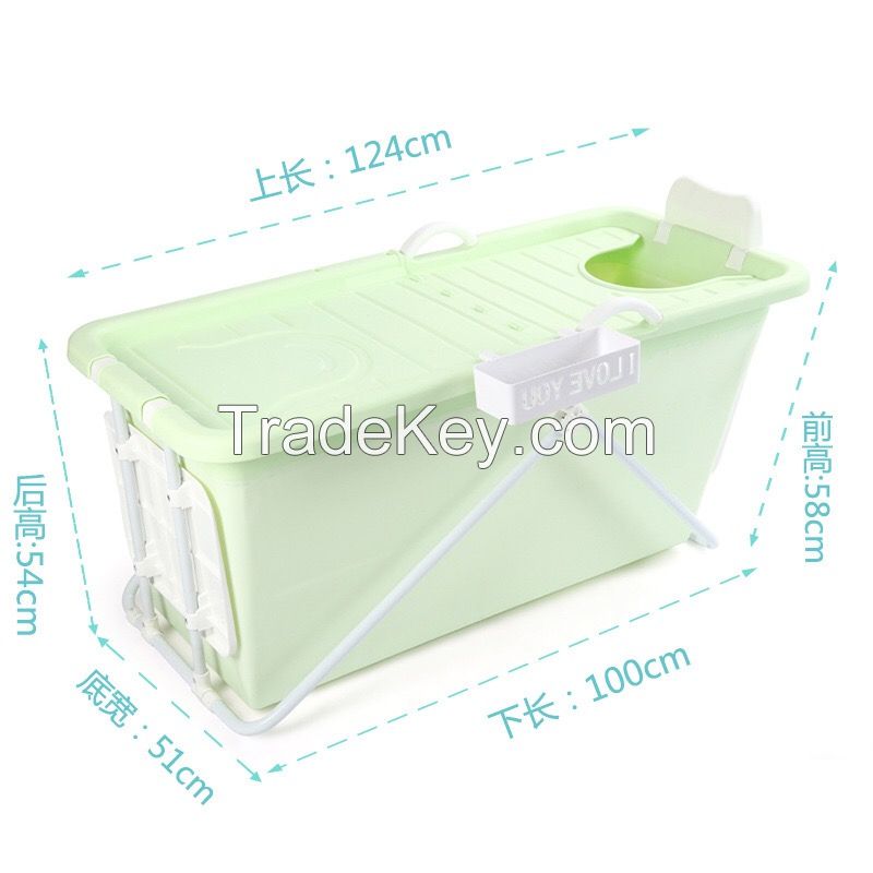 Beautiful and comfortable design  Good quality foldable plastic Cheap prices PP Plastic Portable Bathtub for Adults