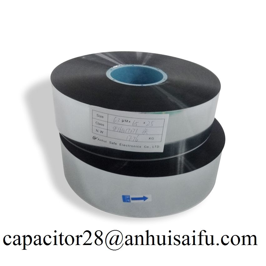 Aluminum-Zinc metalized polyester film with heavy edge for capacitors