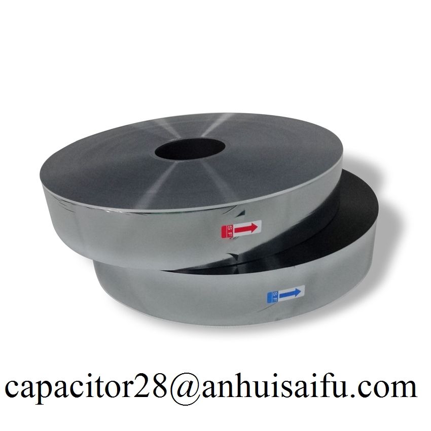 Aluminum-Zinc metalized polyester film for film capacitors