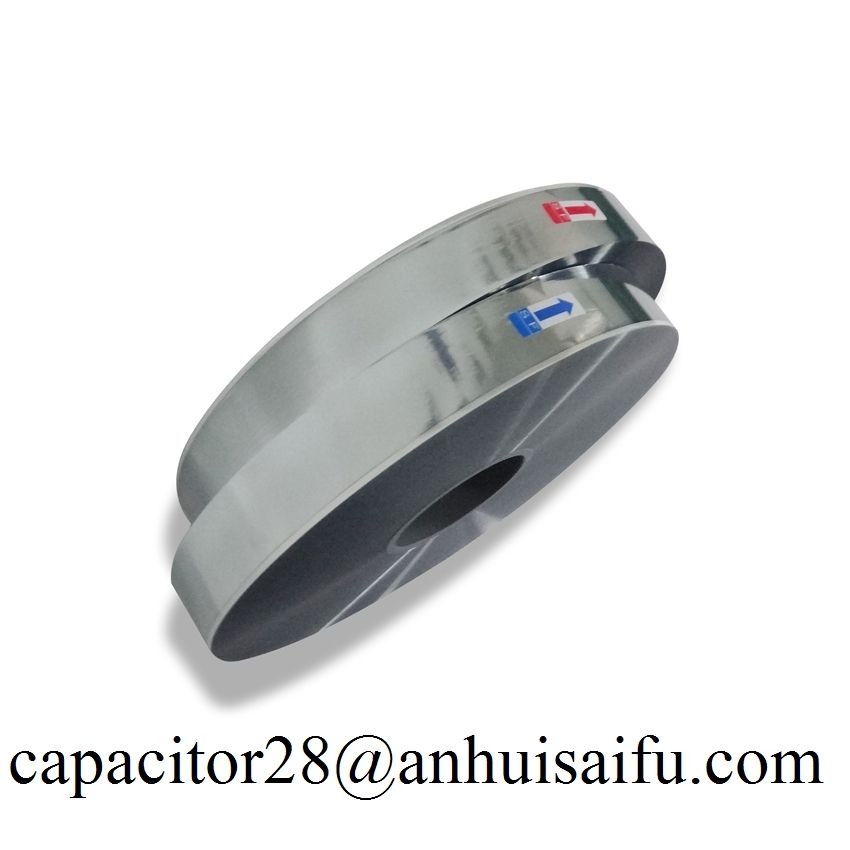 Aluminum metallized polyester film capacitor grade