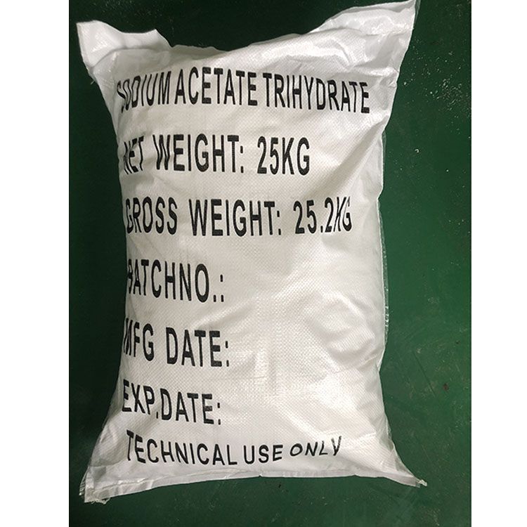 Printing and dyeing industry use factory price Sodium acetate crystalline trihydrate 6131-90-4