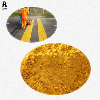 High reflective hot melt road marking powder coating