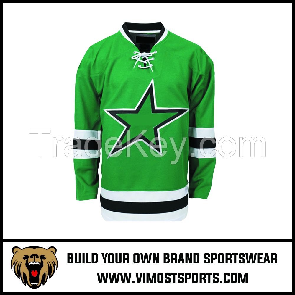 OEM 100% Polyester  Custom Sublimation Ice Hockey Jersey