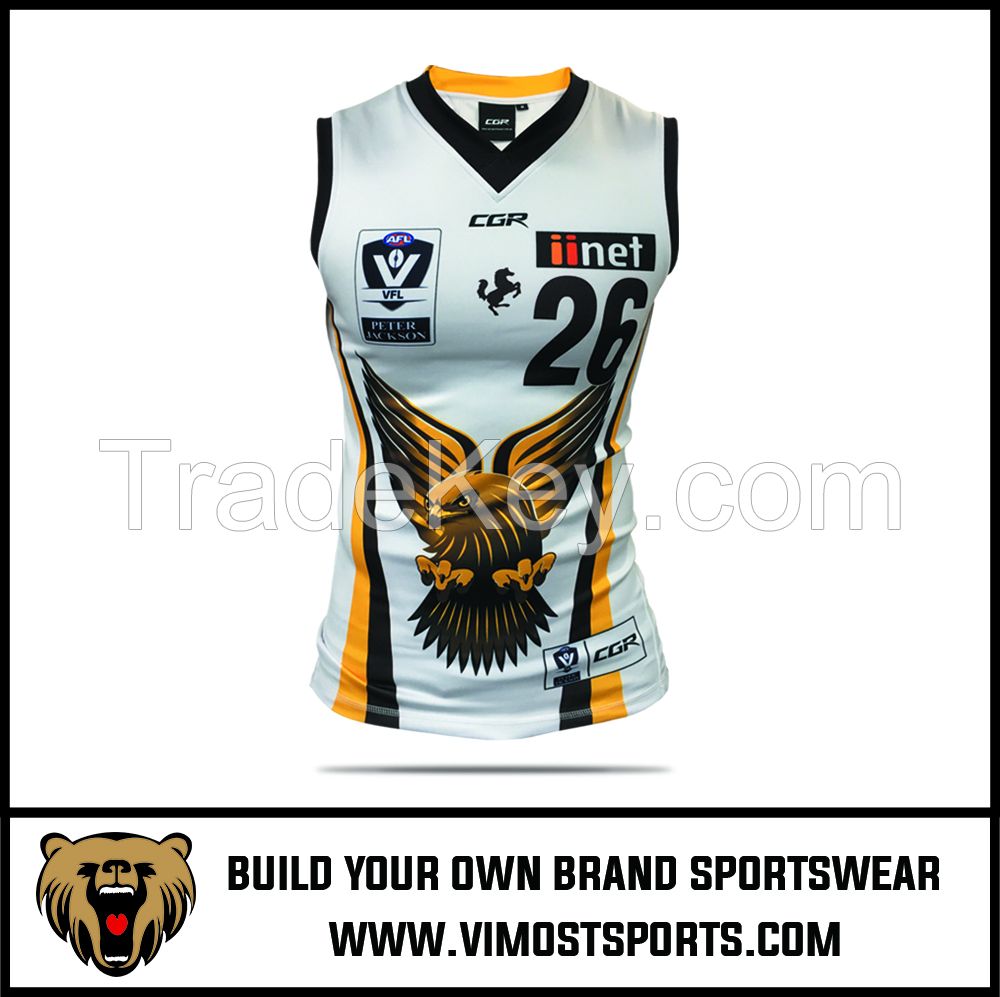 OEM 100% polyester Custom Sublimation AFL Jumper