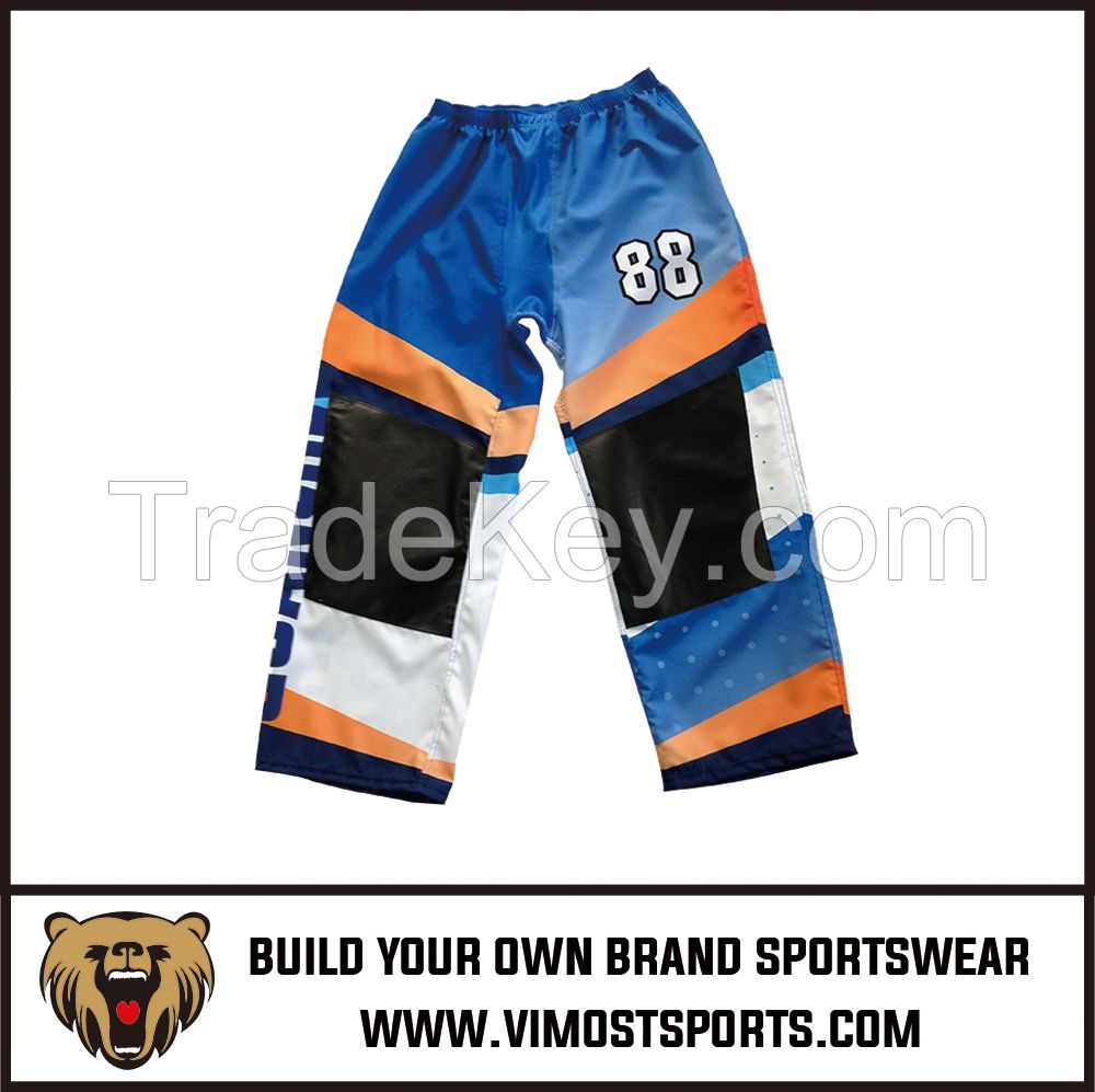 OEM 100% Polyester  Custom Sublimation Ice hockey pants