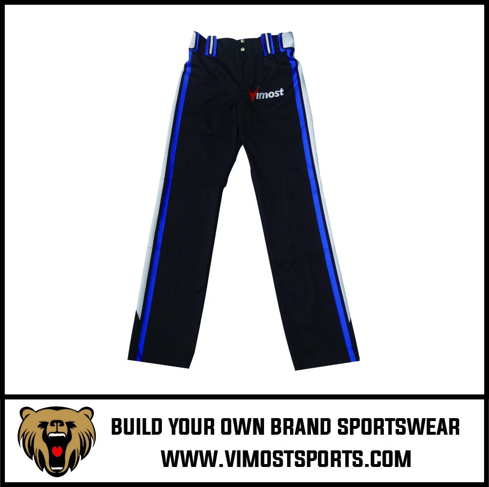 OEM 100% polyester Custom Sublimation Baseball Pants