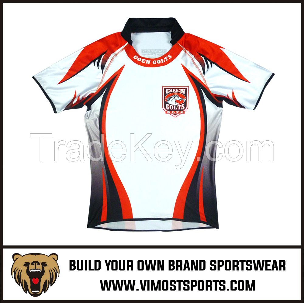 New Breathable Polyester Rugby Shirts