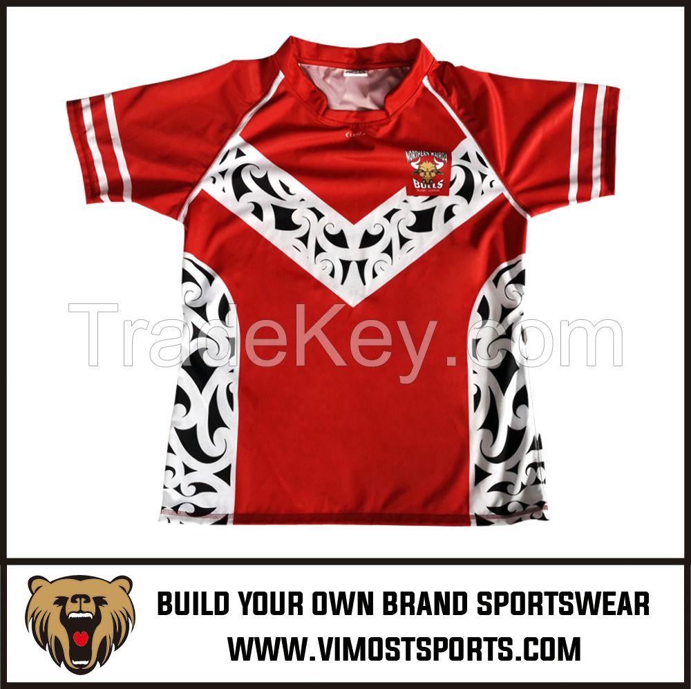 New Breathable Polyester Rugby Shirts