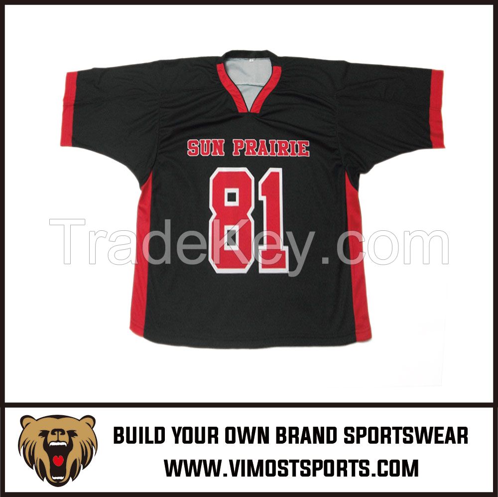 OEM 100% Polyester  Custom Sublimation Lacrosse Jersey