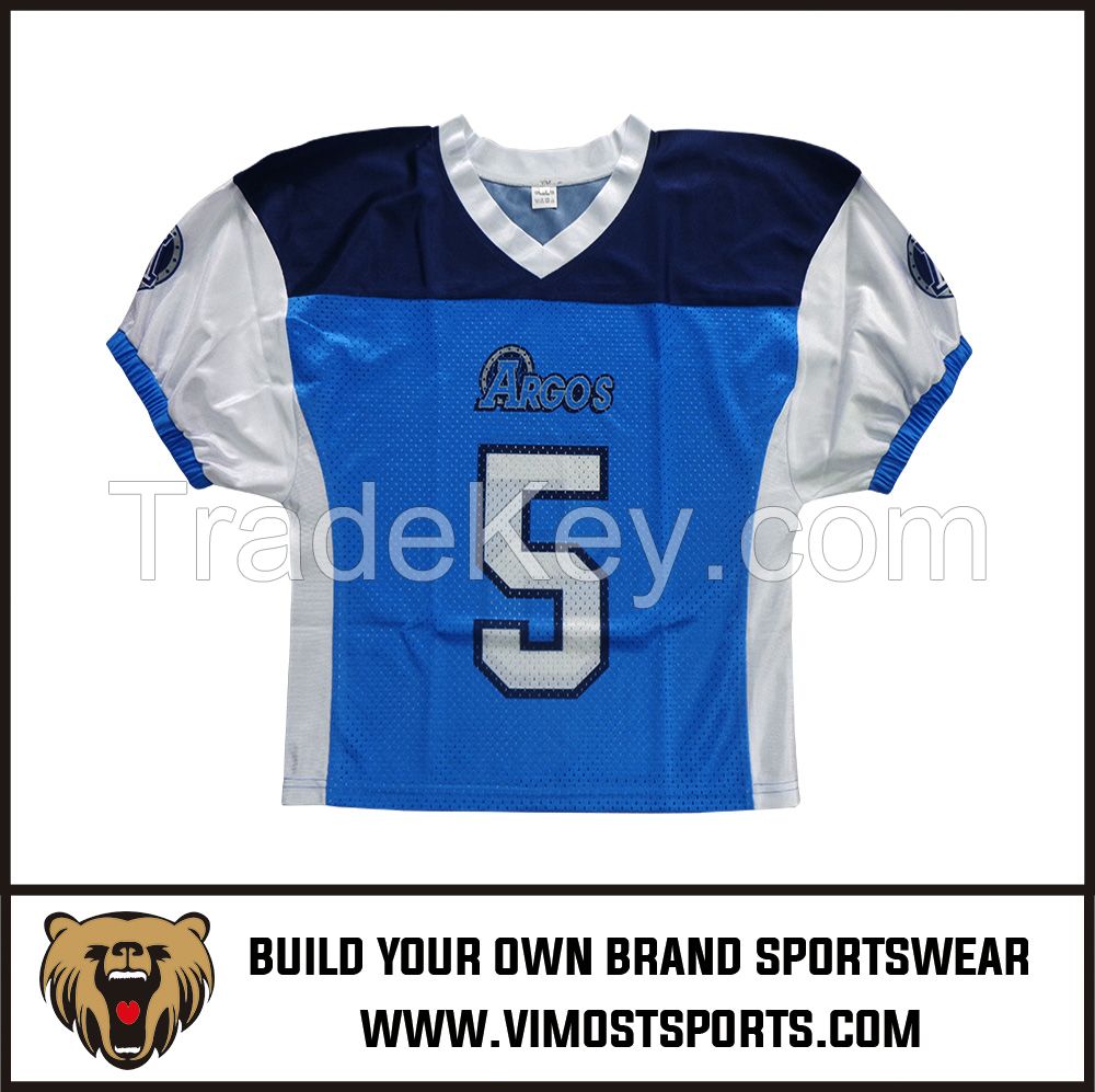 OEM 100% Polyester  Custom Sublimation American Football Jersey