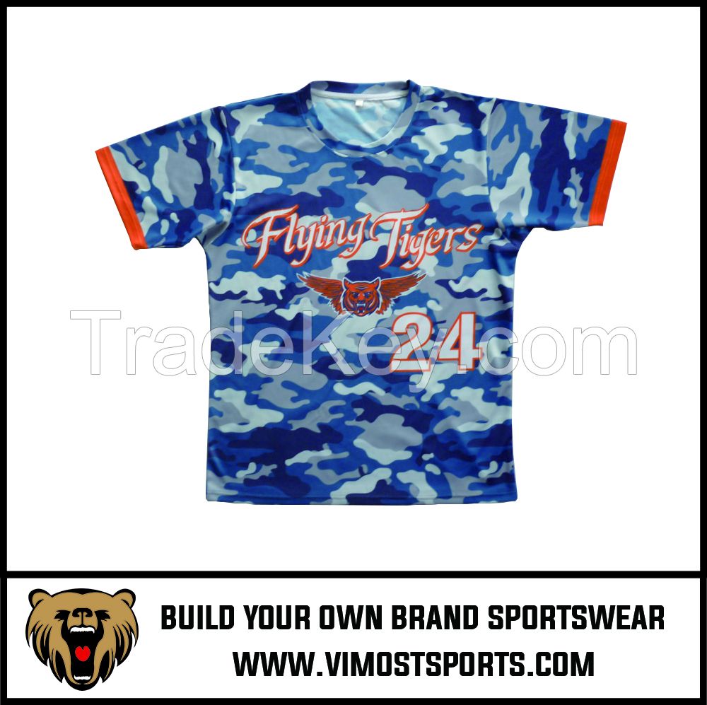 OEM 100% Polyester  Custom Sublimation Lacrosse Shooter Shirt