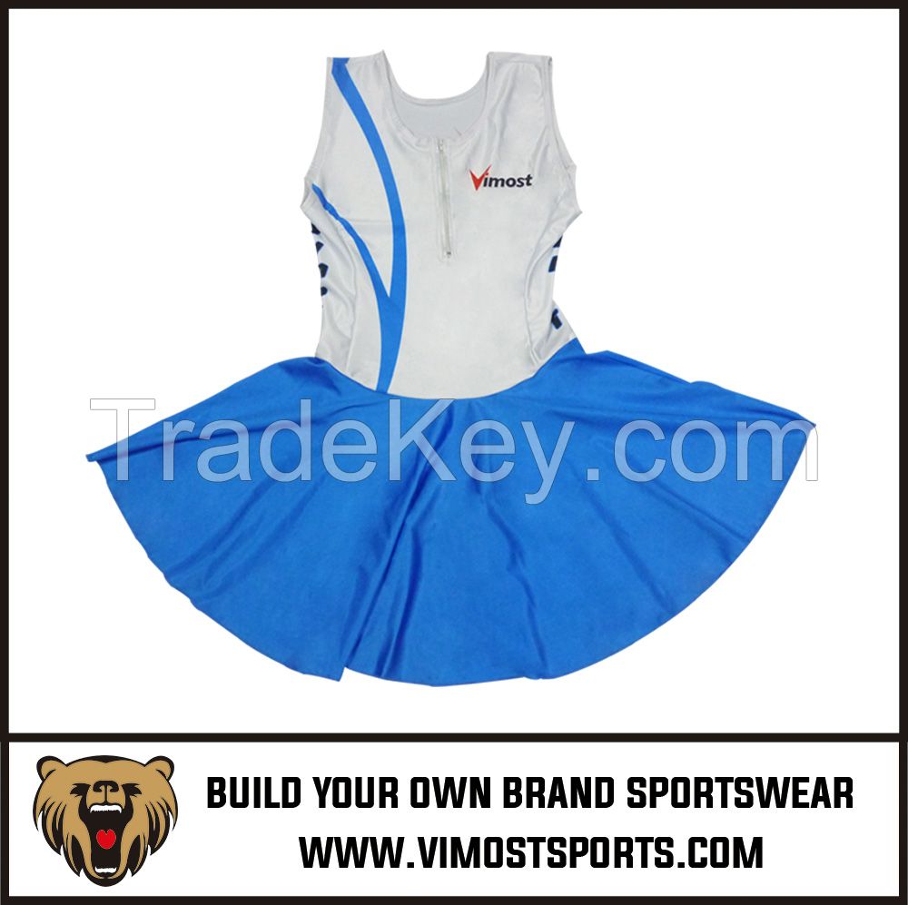 OEM 100% Polyester  Custom Sublimation netball skirt