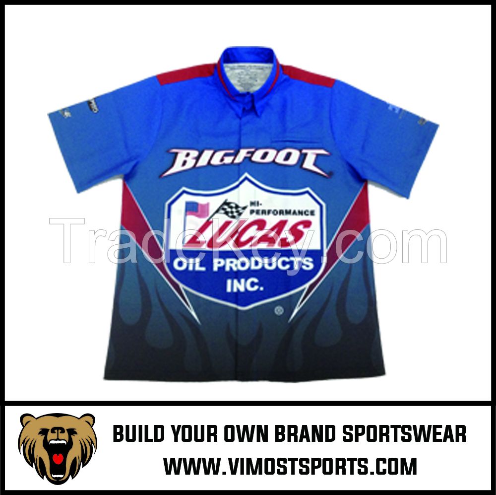 Customized Design 100% Polyester Motorcycling Shirts