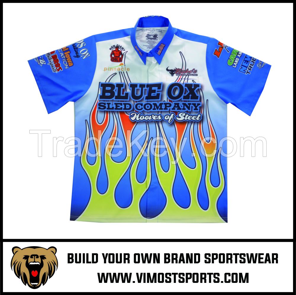 Customized Design 100% Polyester Motorcycling Shirts
