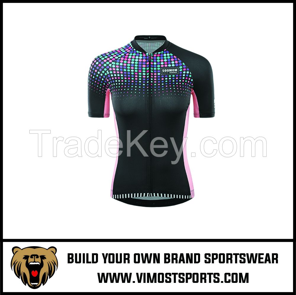 OEM  Custom Team Sublimation Women Cycling Jersey