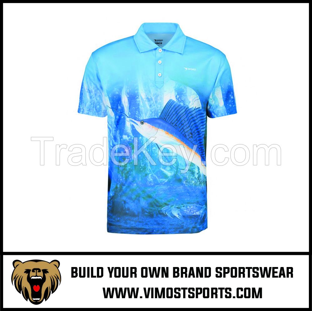 Men's Design Customize Dry Fit Short Sleeve Fishing Shirt