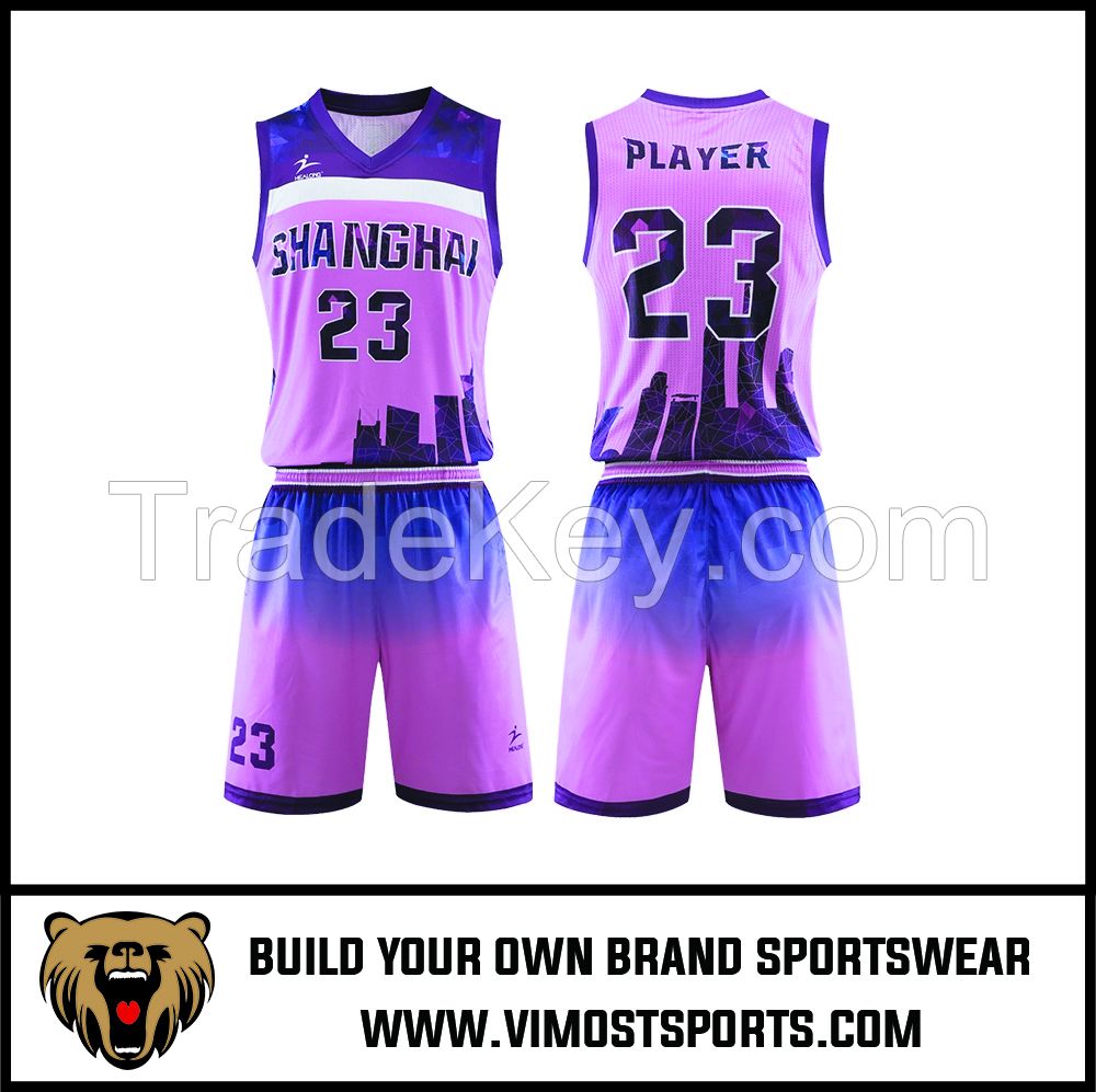 Women's Custom Sublimation Basketball Suit Uniform