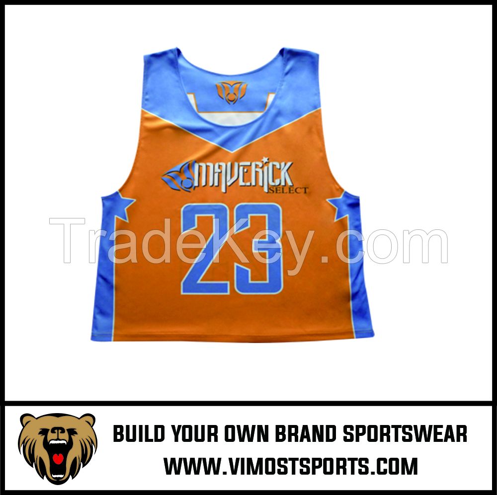 Custom Cheap Breathable Women Lacrosse reversible pinnies suit