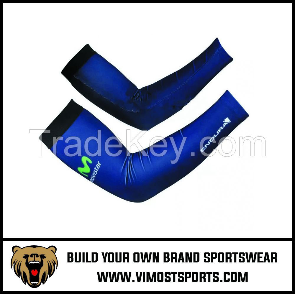 Sublimation Printed Men Cycling Arm Warmer Sleeves