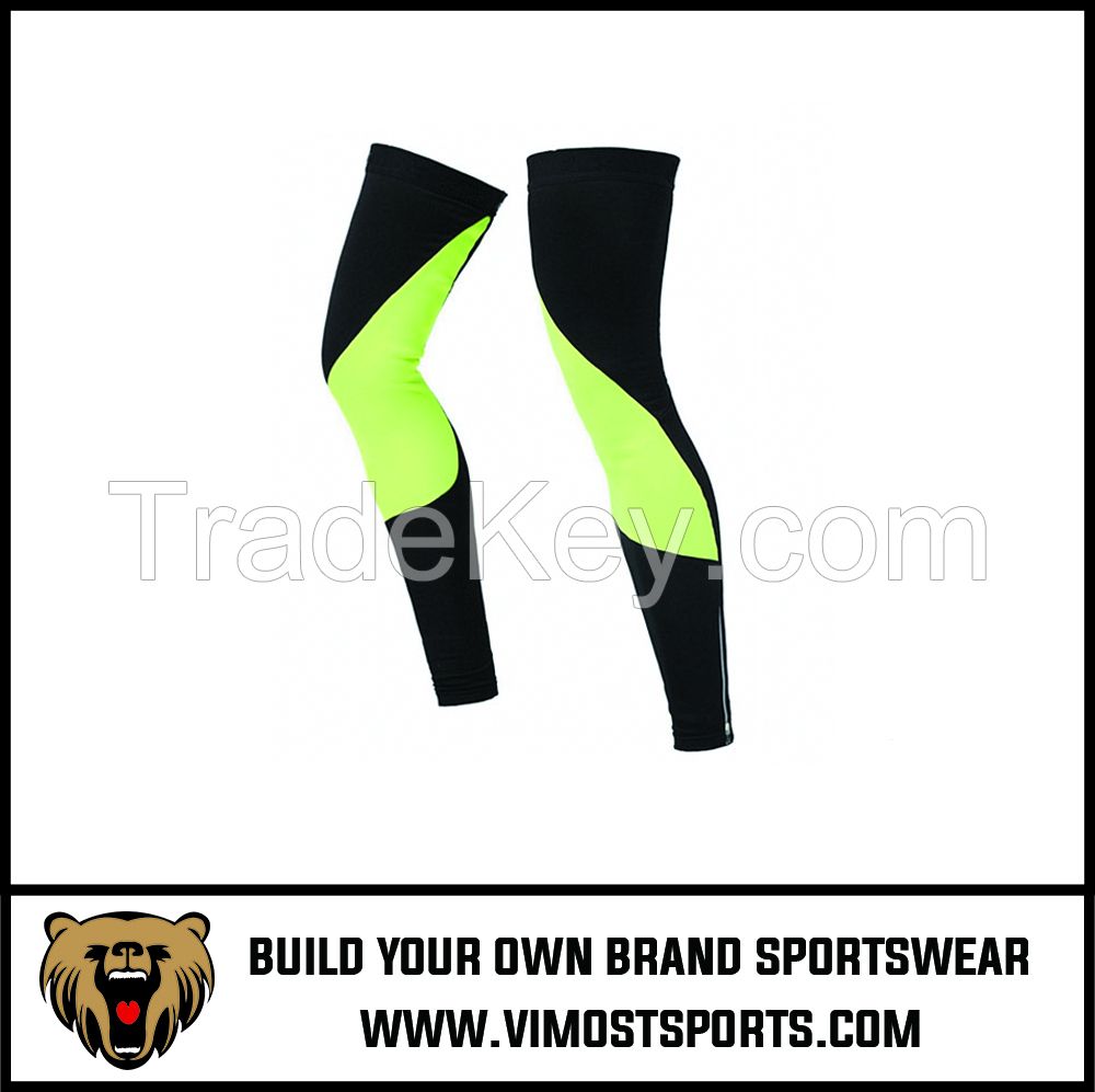 New fashion sublimation printed sports leg sleeves compression sleeves protective leg warmers 