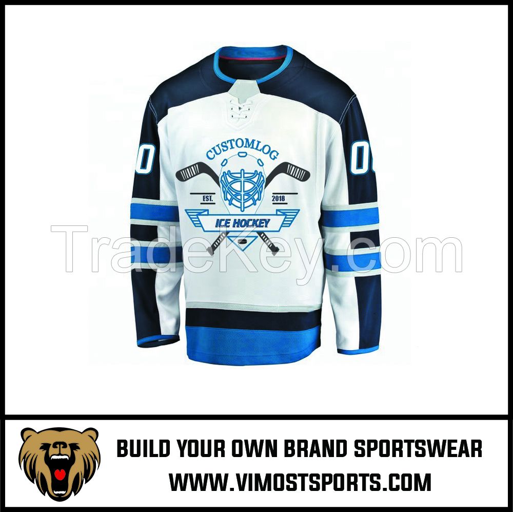 High quality custom  sublimated printing Ice Hockey Jersey Uniform