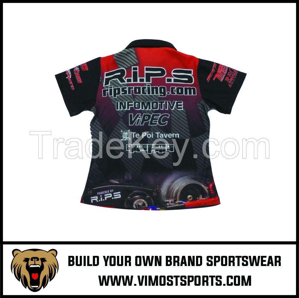 Mens Custom Made Racing Polo Shirts