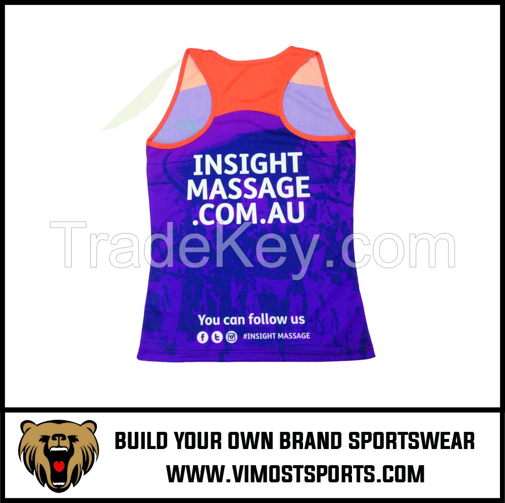 Girl Fitness Tback Singlet