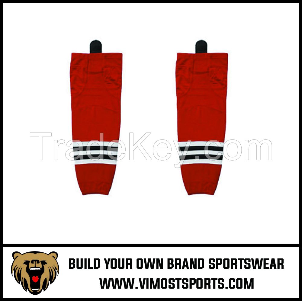 Custom Printing Fashion Stripe Ice Hockey Socks