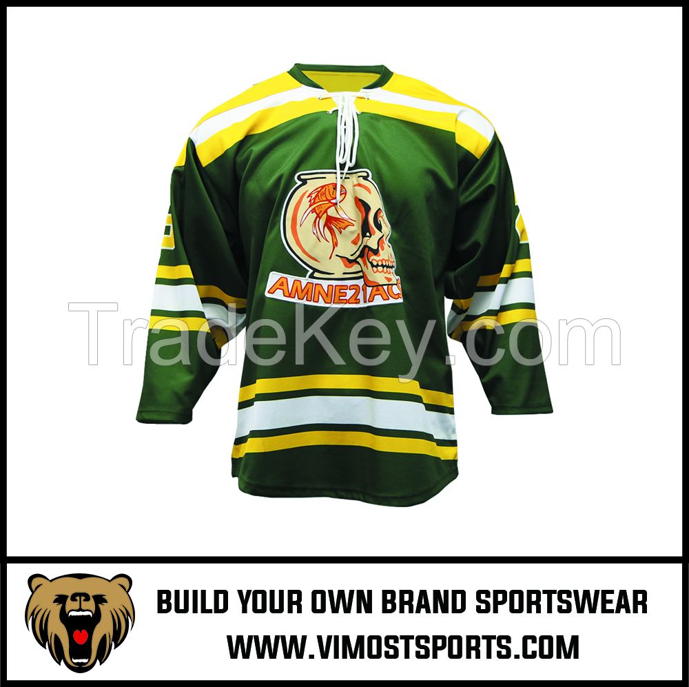 High quality custom  sublimated printing Ice Hockey Jersey Uniform
