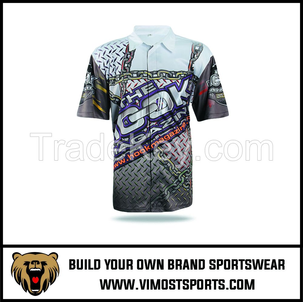 Custom Motor Wear Sublimation Men Racing shirt pit crew shirt