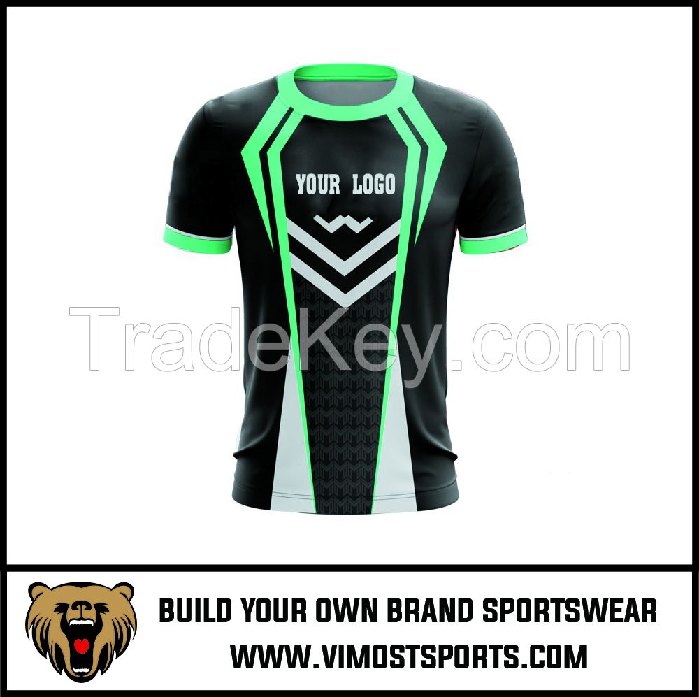 Cheap sublimated custom team printing  gaming shirts