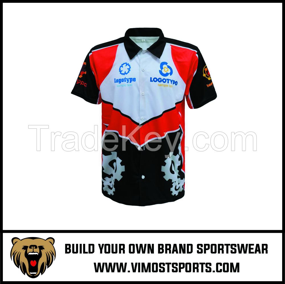 Custom Club Sublimation Printing  Racing Shirt Uniform