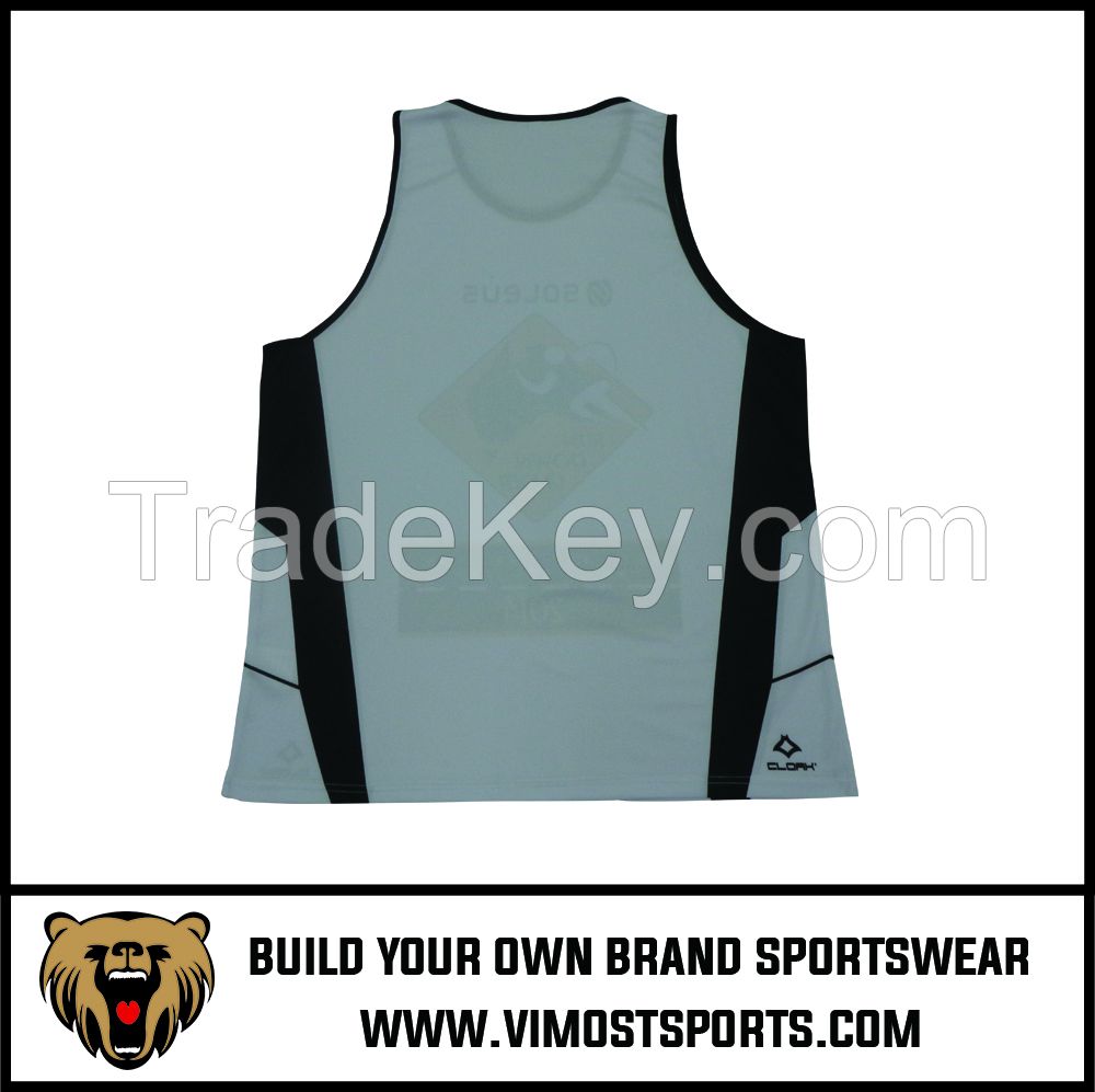  New Cheap Custom Design Breathable Gym Vest Tank Top Sublimation Men Gym Singlet For Sport