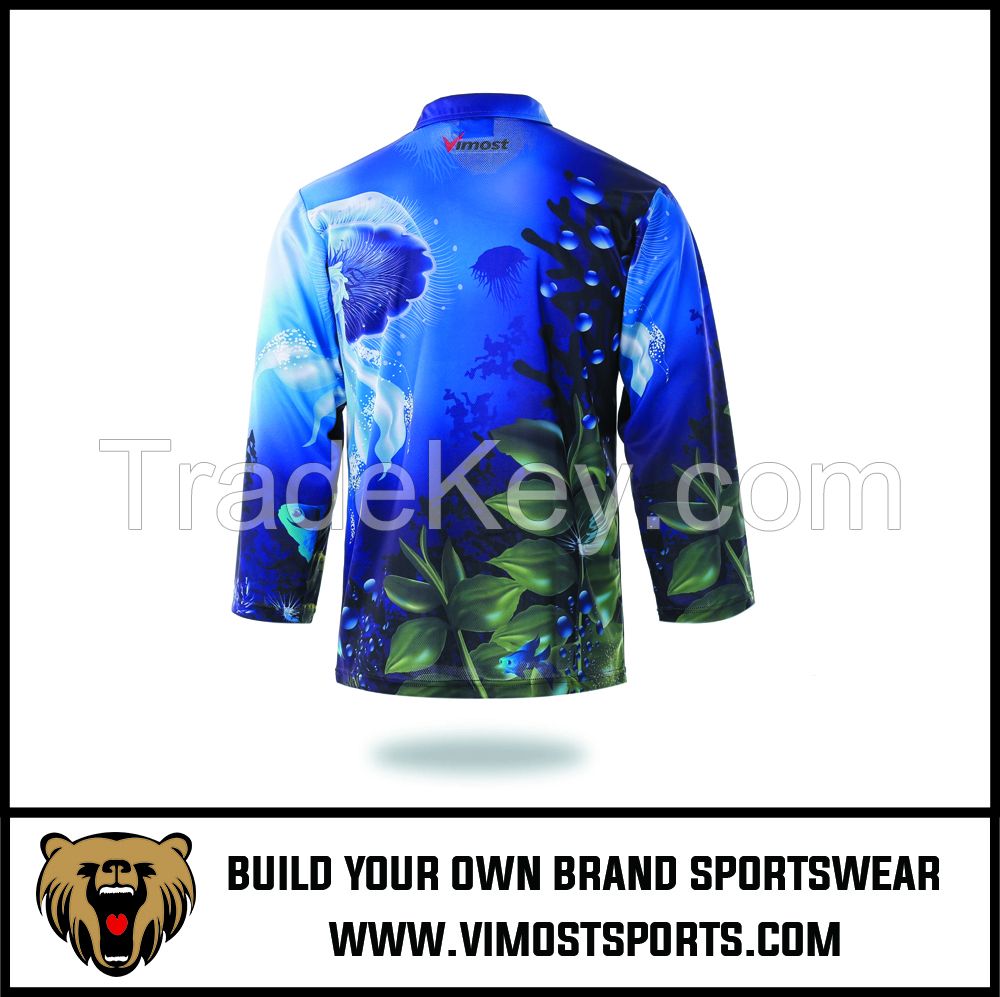 Men Custom Sublimation Long Sleeve Fishing Shirt By Vimost Sports