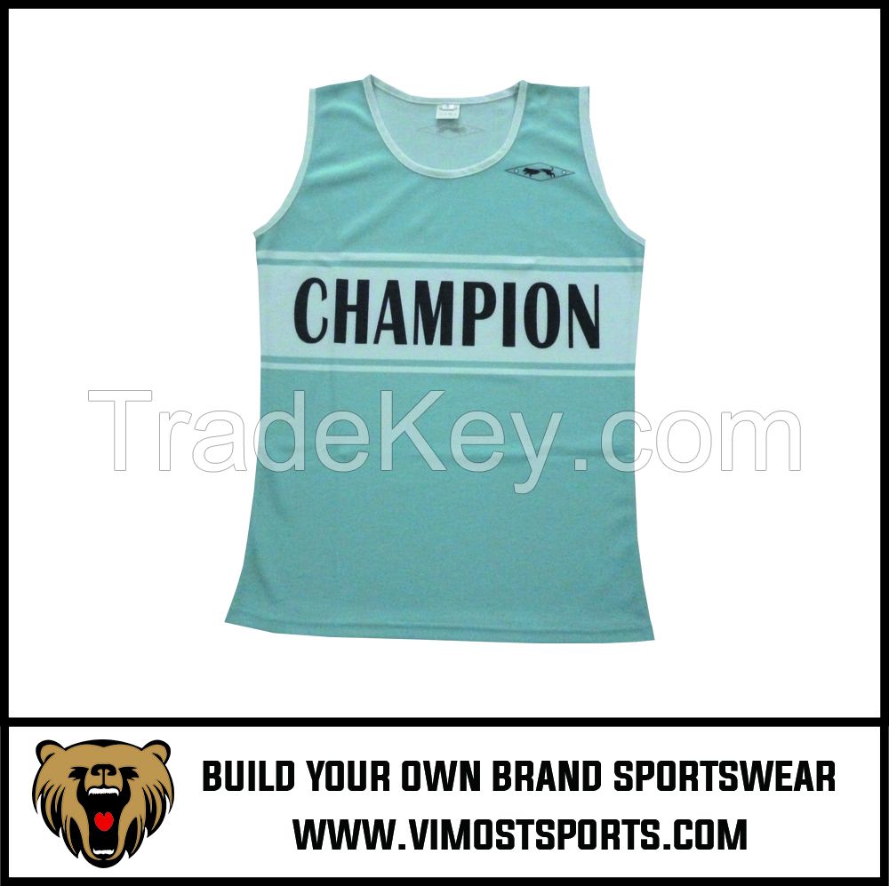 New Cheap Custom Design Breathable Gym Vest Tank Top Sublimation Men Gym Singlet For Sport